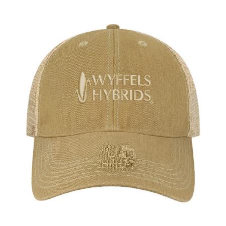 Washed Khaki Unstructured Trucker Cap